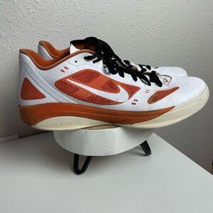 Nike Zoom Orange and White Hyperfuse Basketball Shoes Size 17